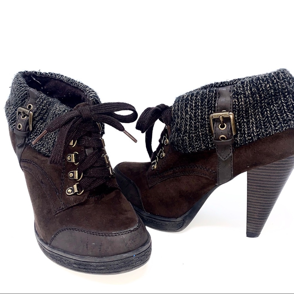Limelight Women's Ankle Boots with Knit Cuff